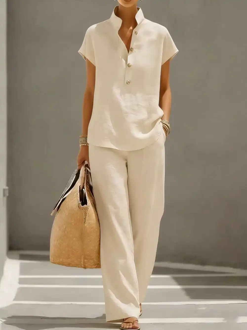 Classic Short-Sleeve Women's Lounge Set
