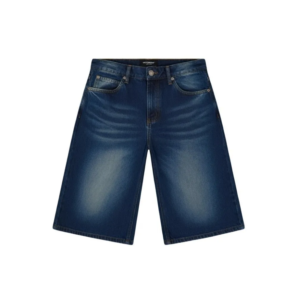 Victory Peak Loose Denim Shorts