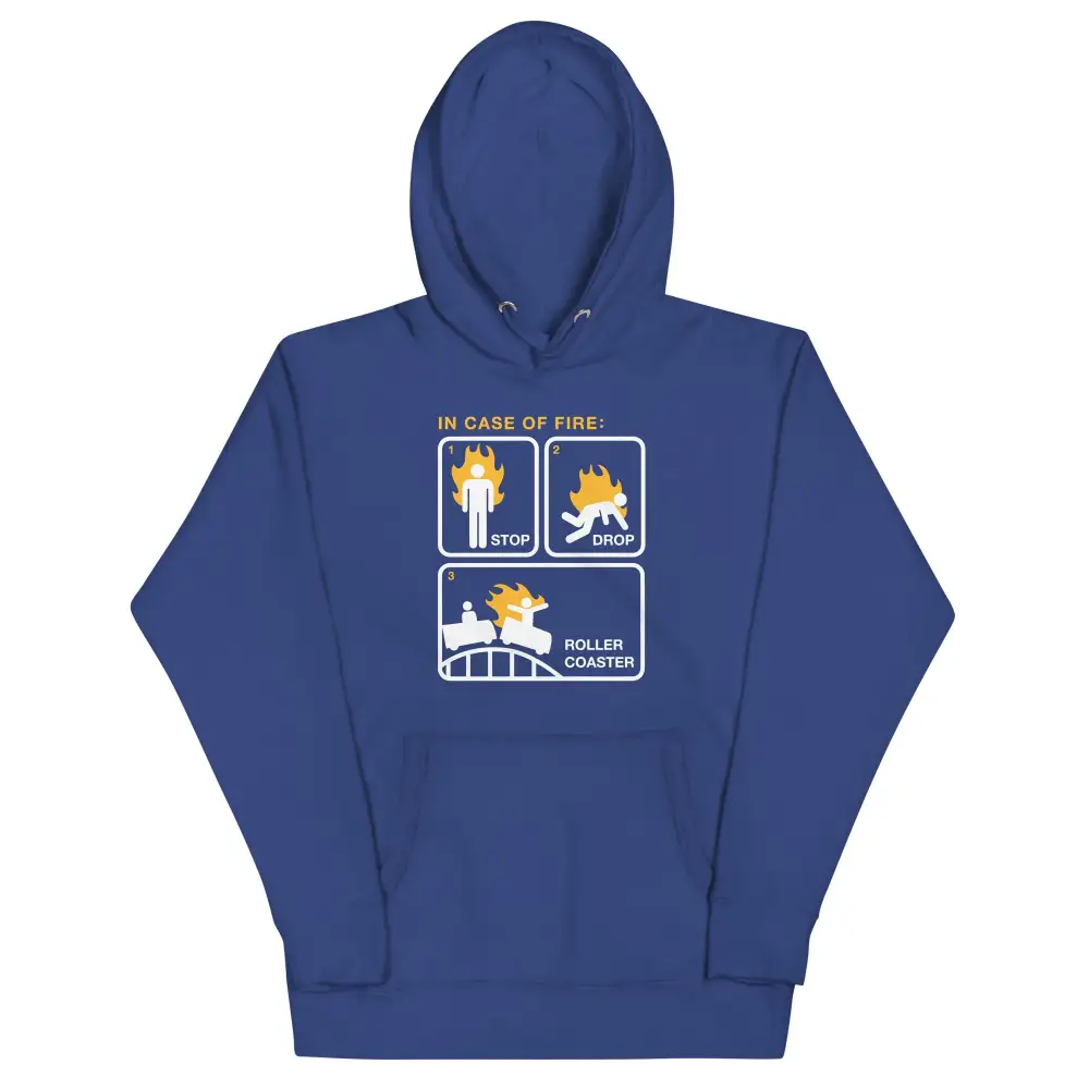 Stop Drop Roller Coaster Unisex Comfort Hoodie