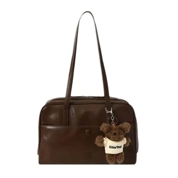Spacious Boston Underarm Bag Retro Timeless Fashion