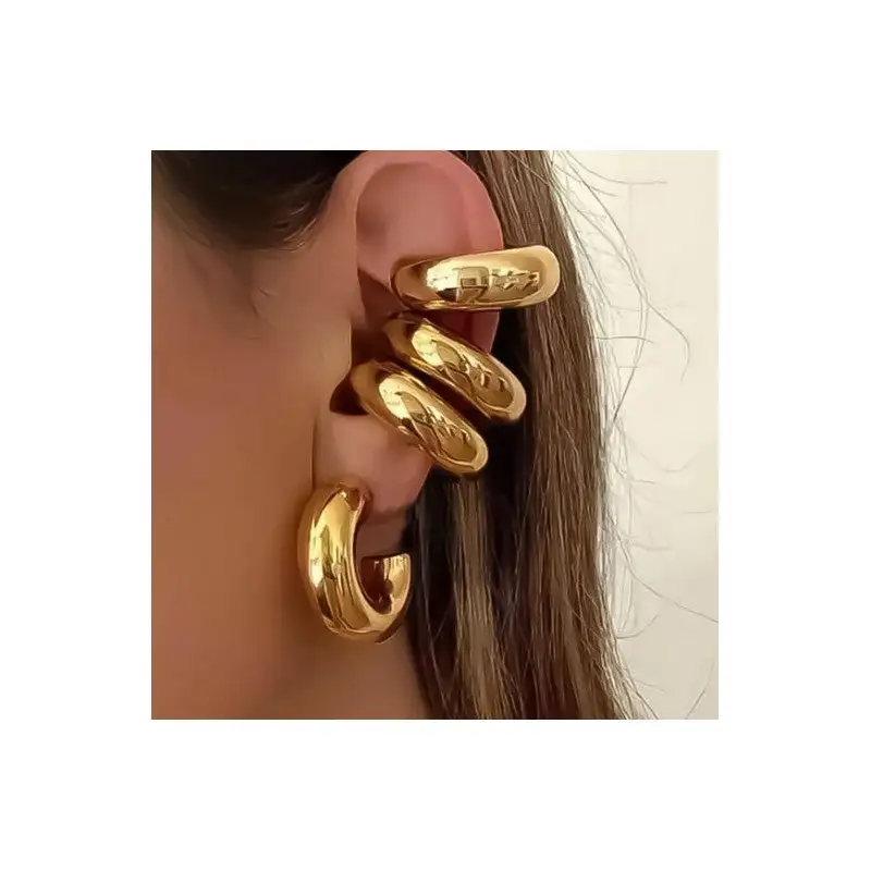 Clip-On Cylinder Earrings