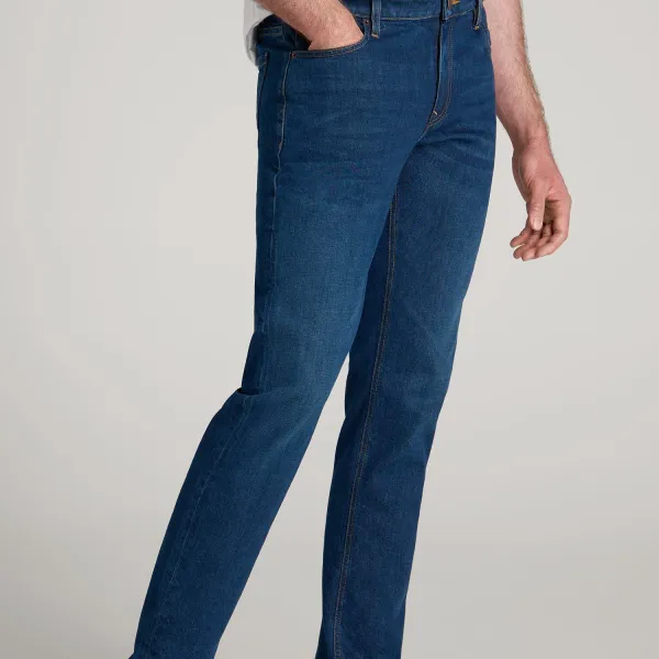 Men's Heritage Tapered Cotton Stretch Jeans
