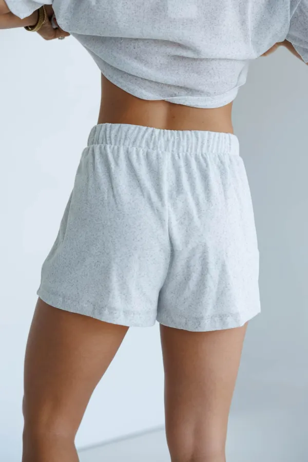 Relaxed Elastic Waist Pocket Casual Shorts