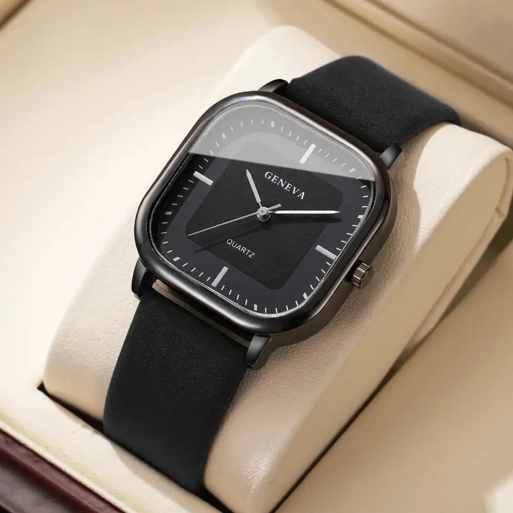 Geneva Square Dial Watch