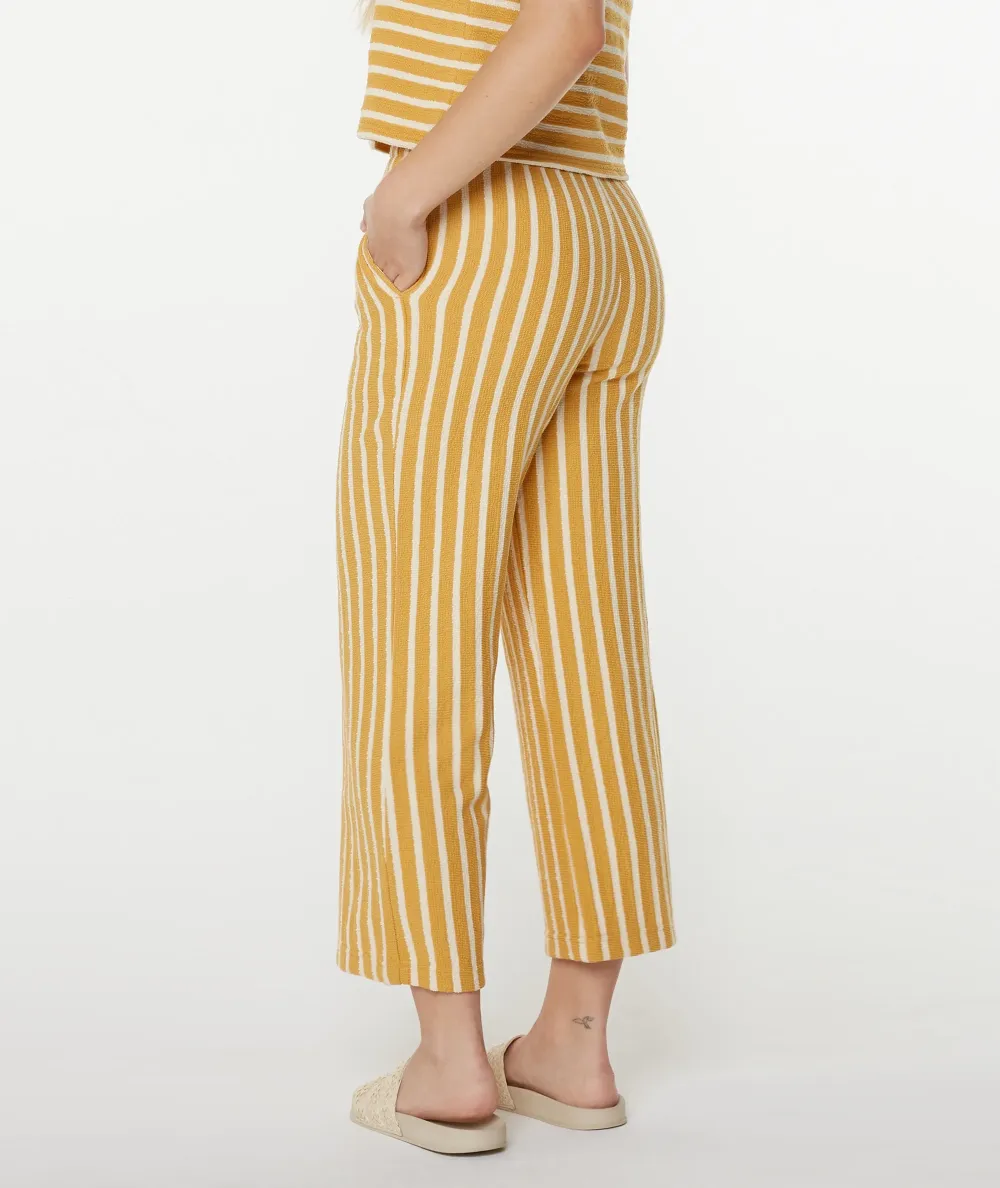 Jacquard Dye-Striped Nine-Inch Pants