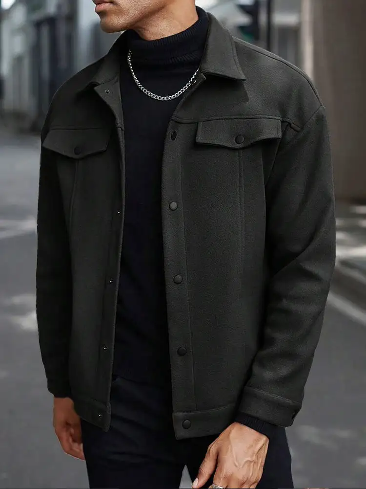 Casual Stylish Button Down Lapel Jackets