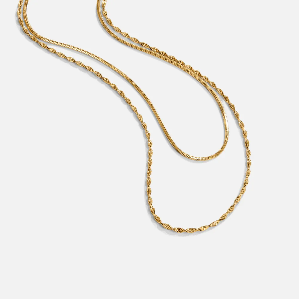 Tarnish-Resistant Layered Necklace