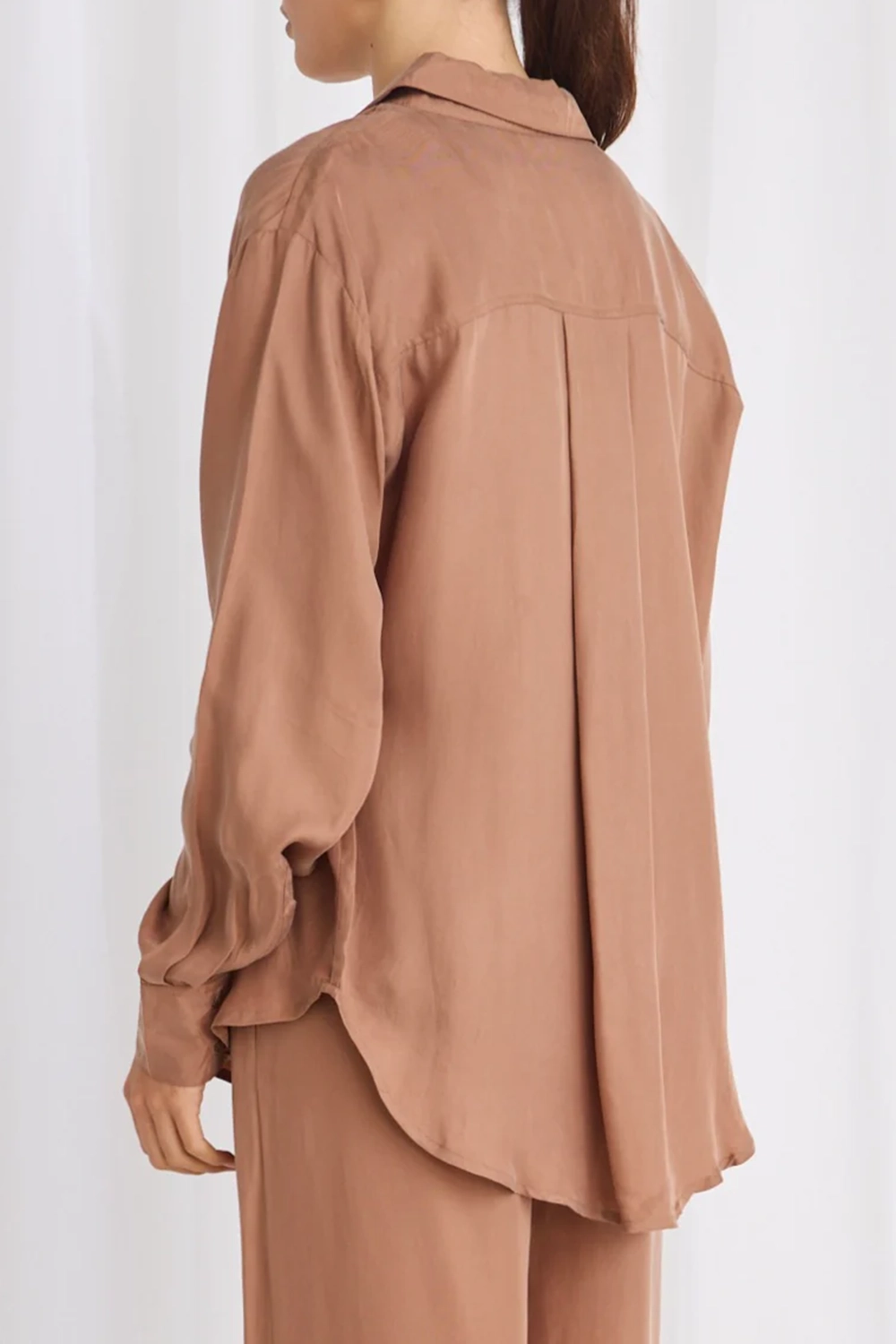 Brown Utility Style Oversized Shirt