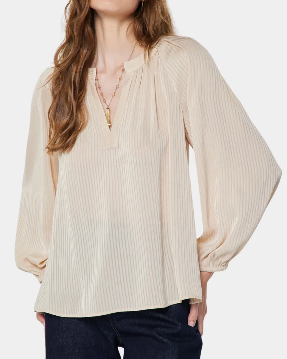 Raglan Pleated Blouse