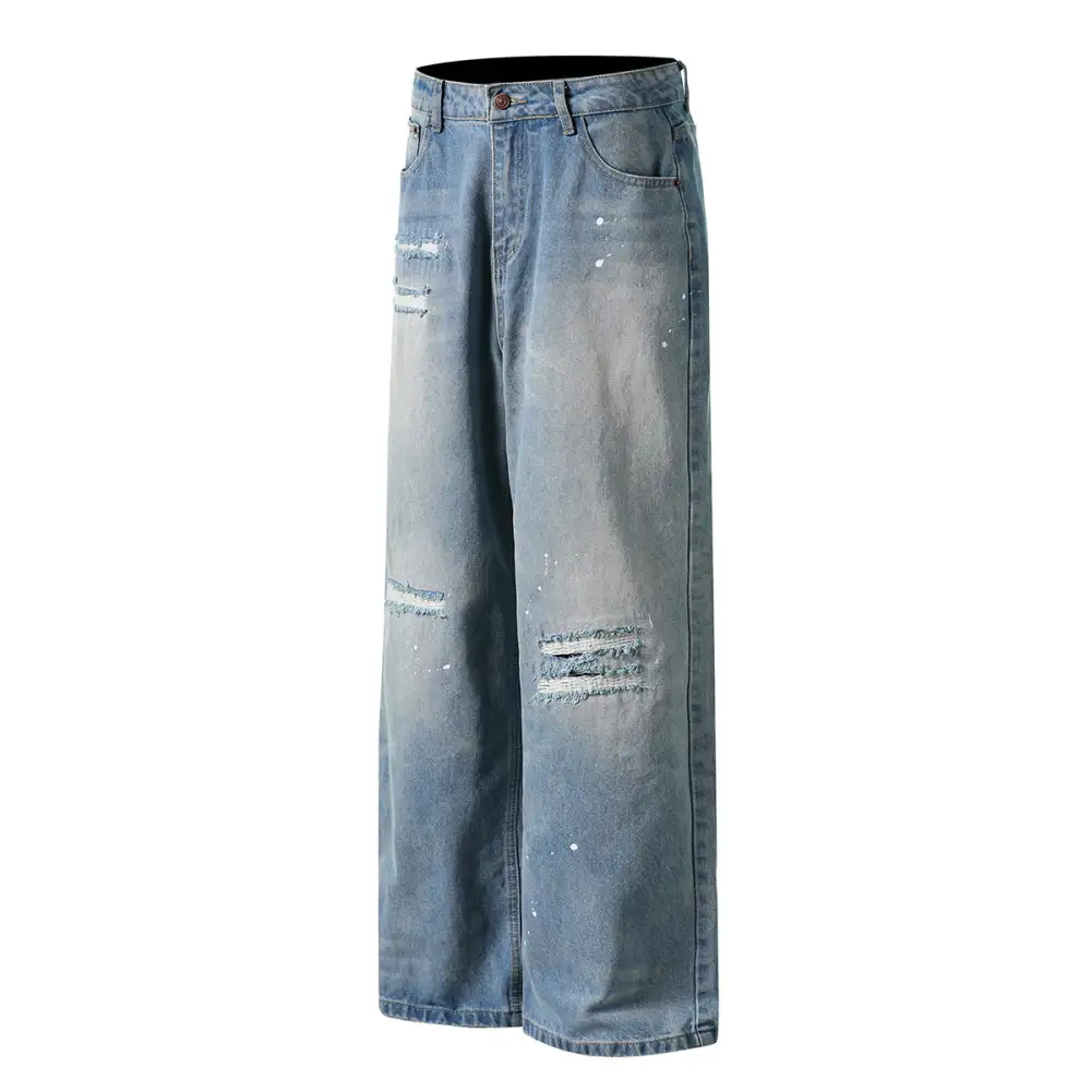 Casual Ripped Denim Jeans