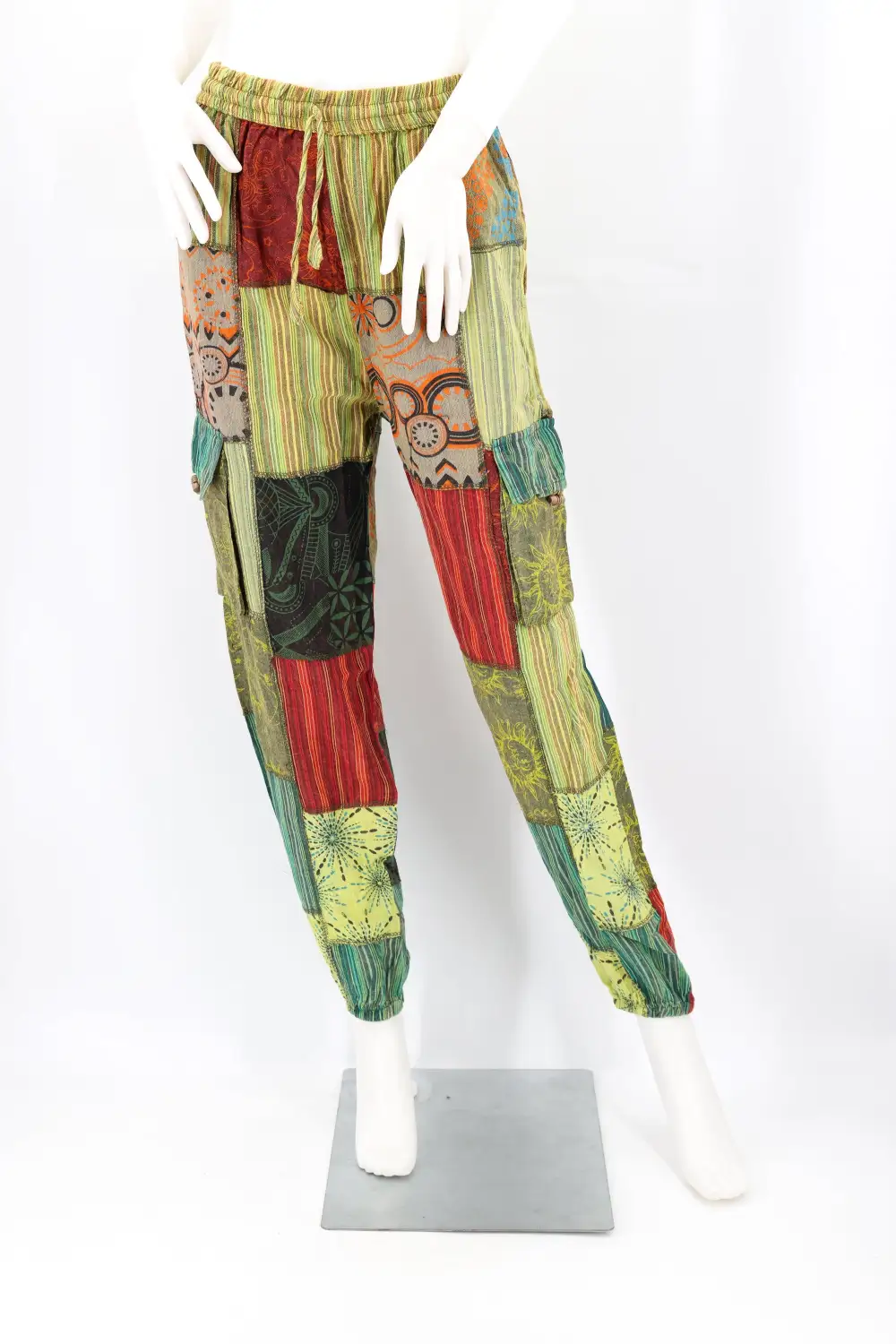 Women's Soft Harem Cargo Patchwork Cargo Pants