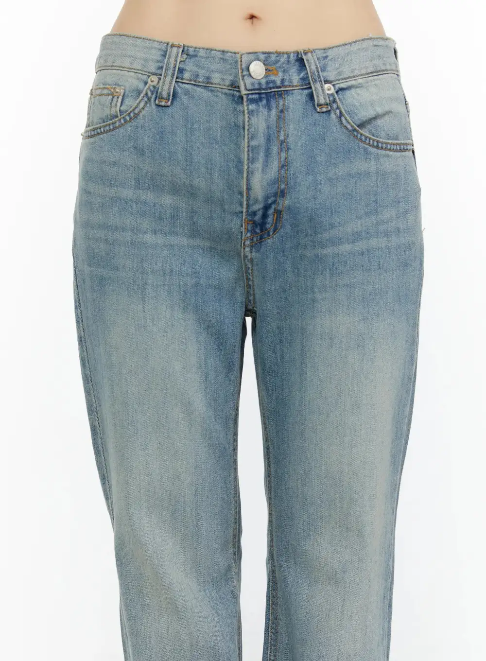 Light-Wash Bootcut Jeans