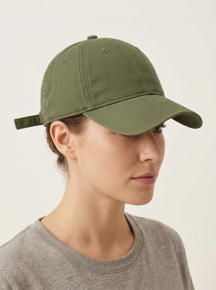Unisex Olive Green Everyday Graphic Baseball Cap