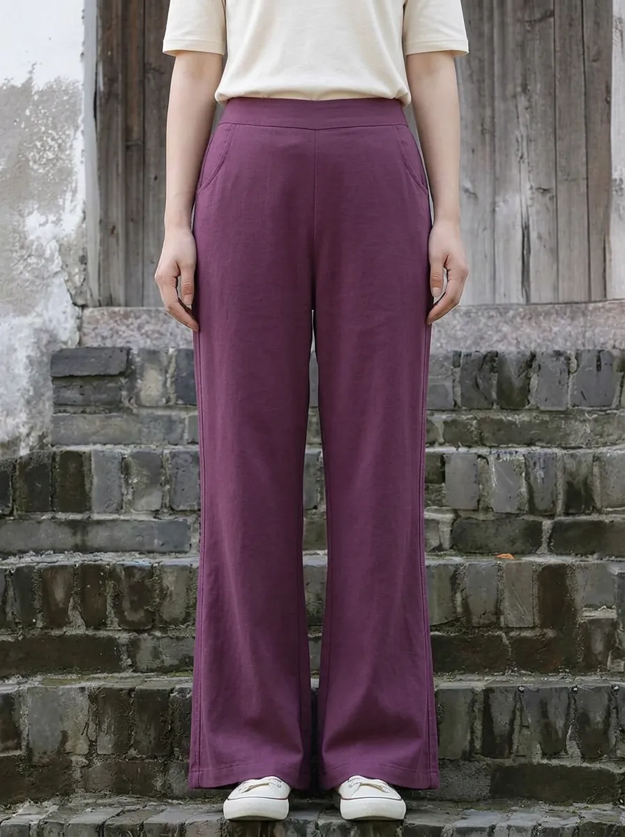 Women's Relaxed Wide-Leg Trousers