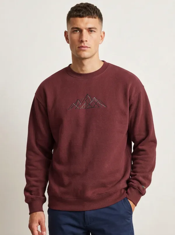 Men's Charcoal Mountain Fleece Sweatshirt