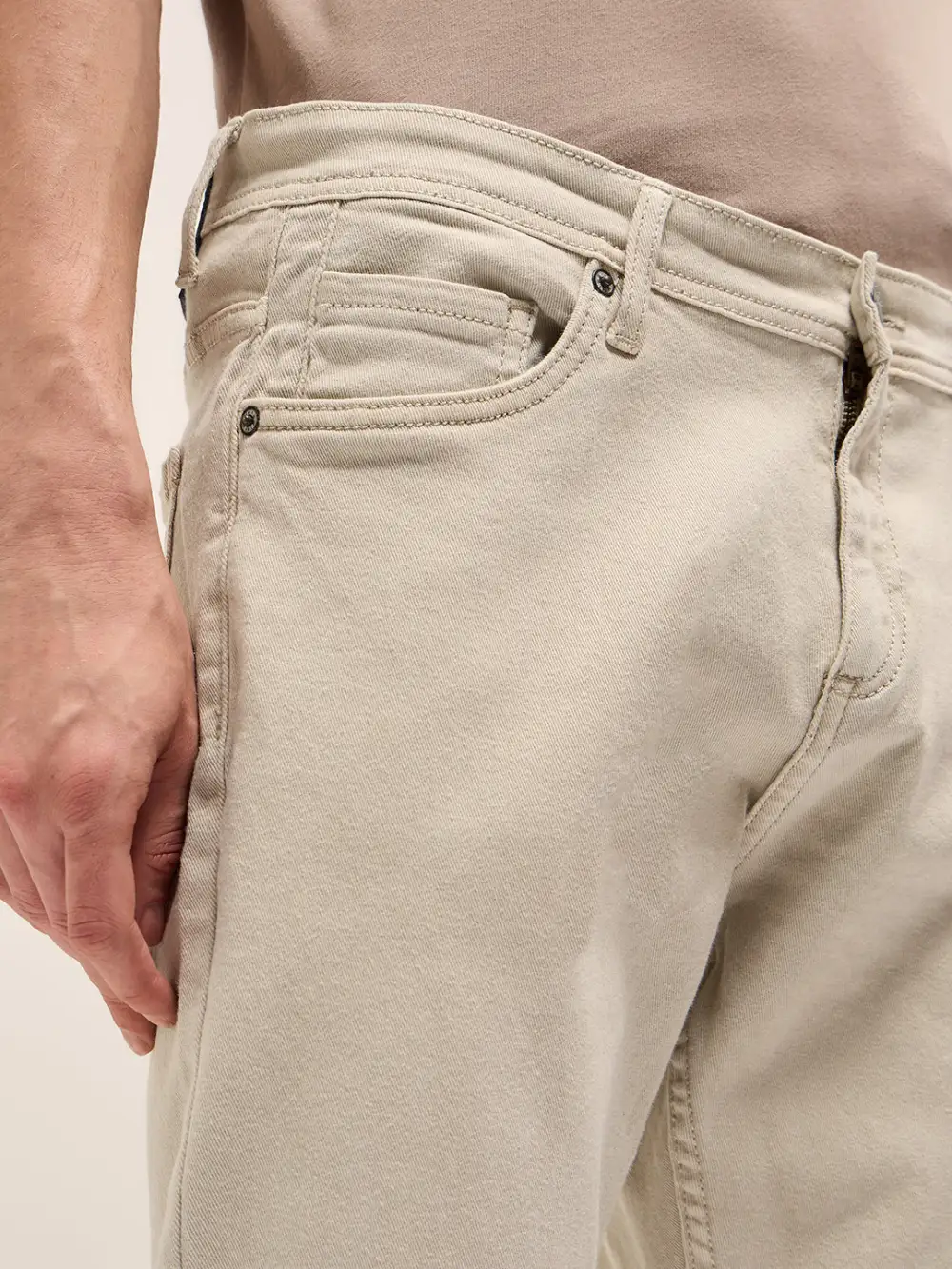 Leisure Stretch Pocket Cotton Jeans