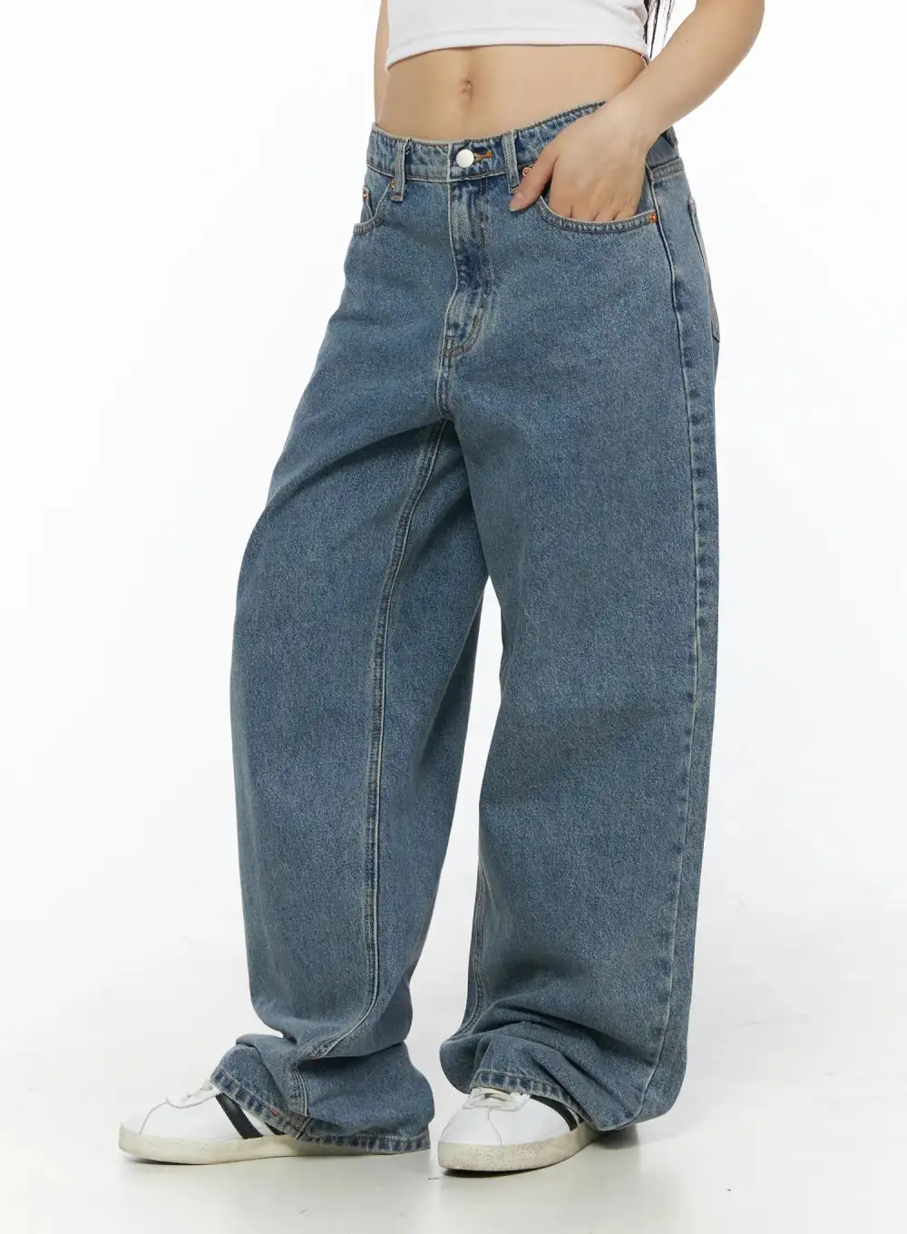 Wash Baggy Jeans