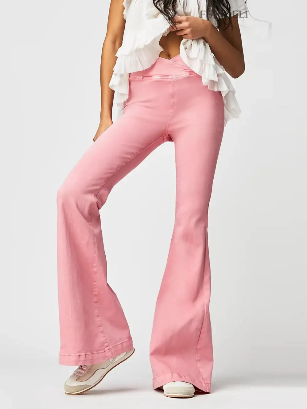 Balanced Flare Leg Denim Jeans