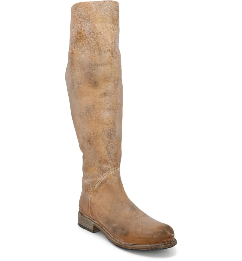 Side-Zip Lace-Up Wide-Calf Tall Boots
