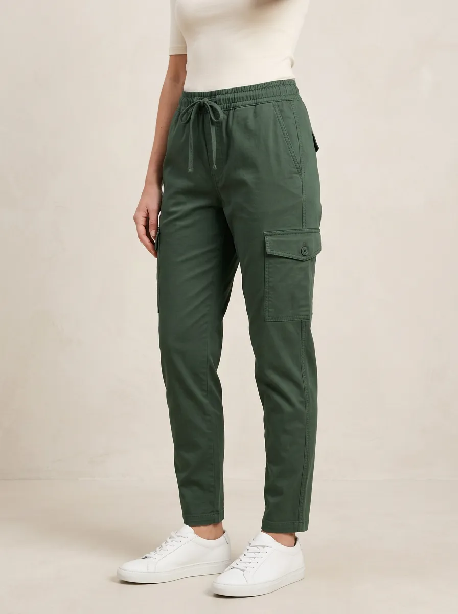 Women's Drawstring Cargo Pants