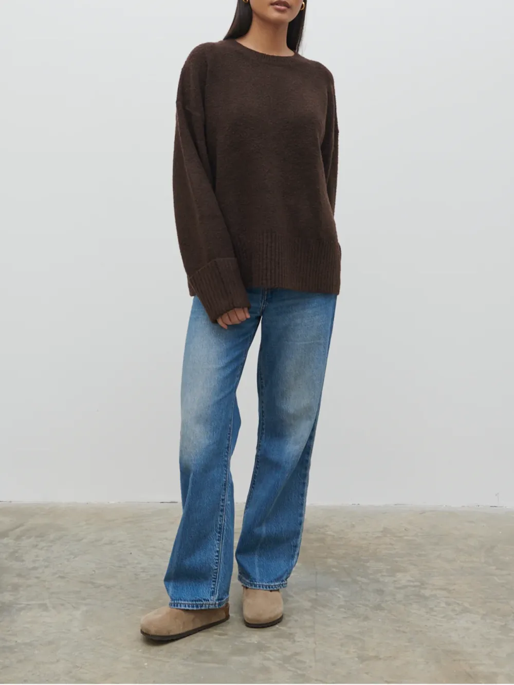 Slight Stretch Oversized Jumper