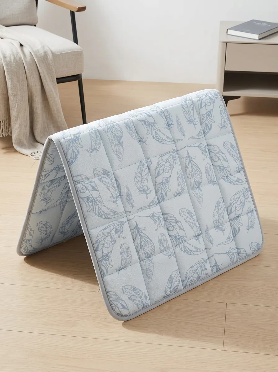 Boho Feather Pattern Cooling Mat