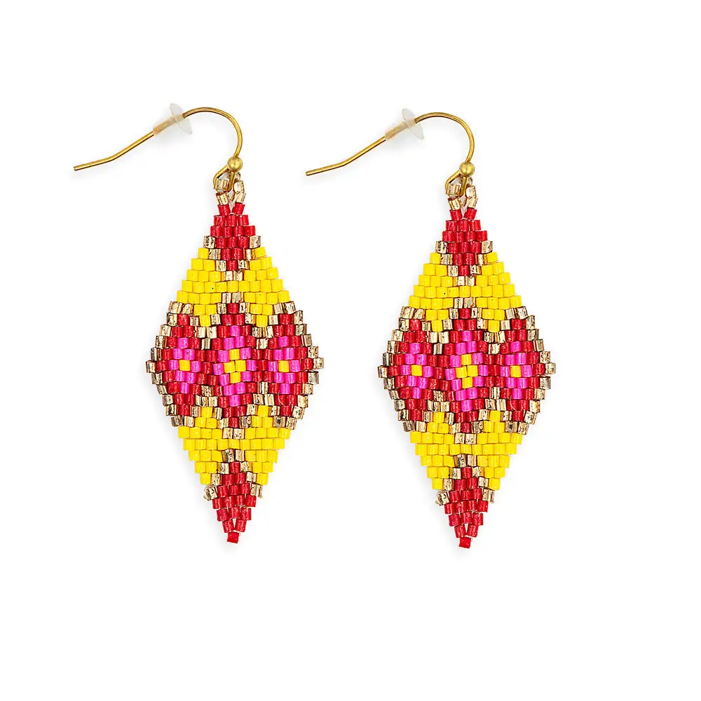 Expressive Elegant Artful Beaded Earrings
