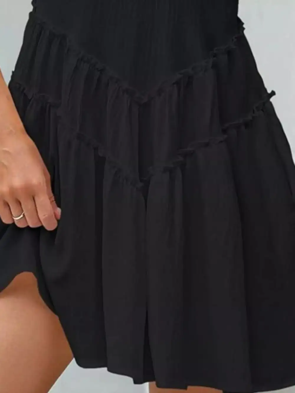 Casual Everyday Round Neck Sleeveless Mini Dress