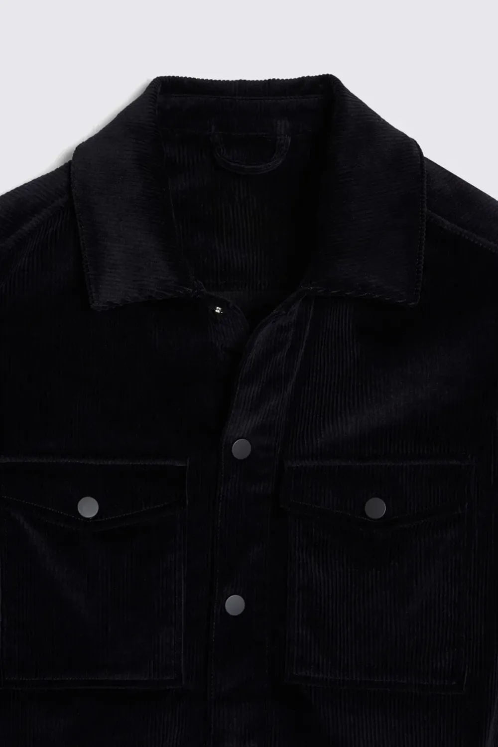 Soft Velvet Jacket In Ink