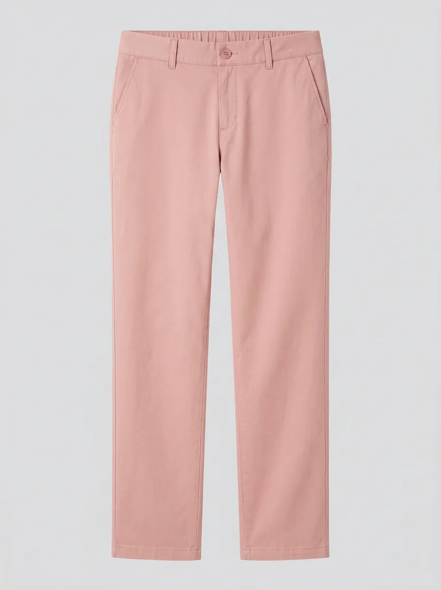 Women's Refined Casual Mid-Rise High-Stretch Straight-Leg Pants