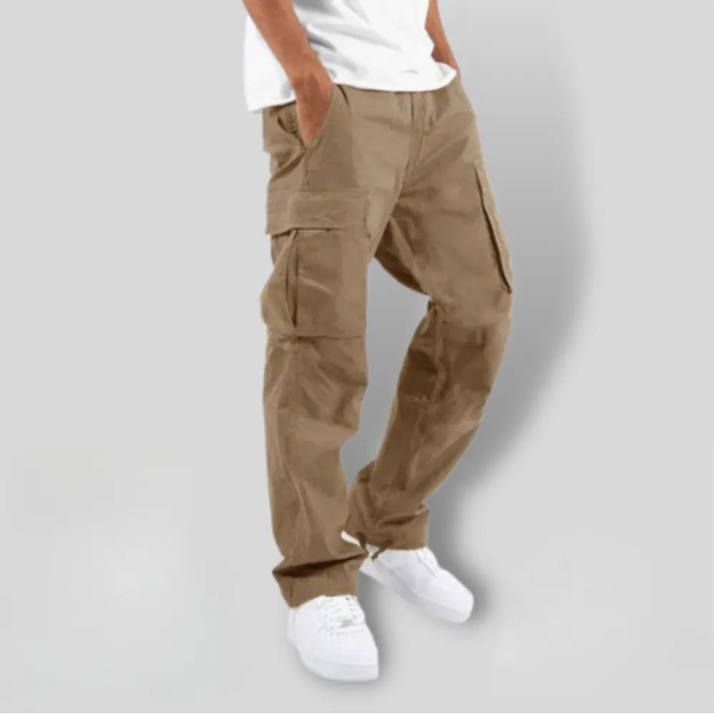 Men's Cargo Pants Relaxed Fit with Multiple Pockets