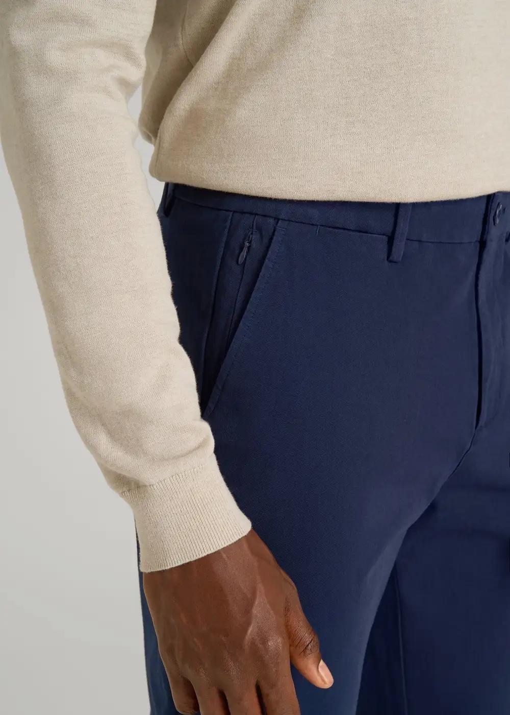 Men's Relaxed Straight Leg Chino Cotton Pants