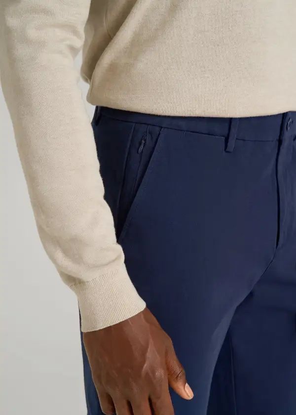 Men's Relaxed Straight Leg Chino Cotton Pants
