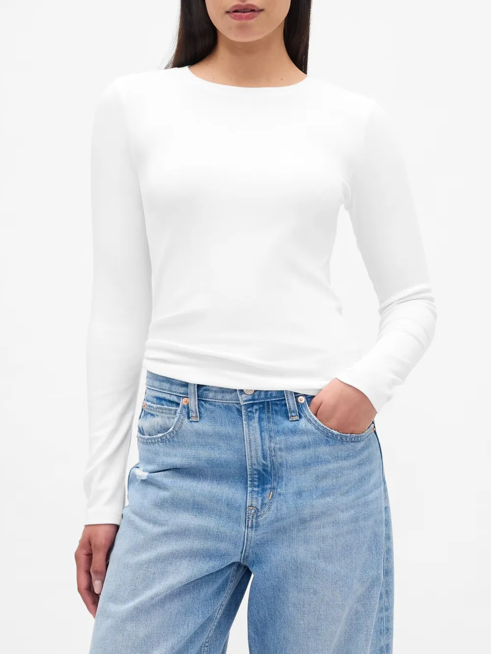 Elastic Long Sleeved T-Shirt
