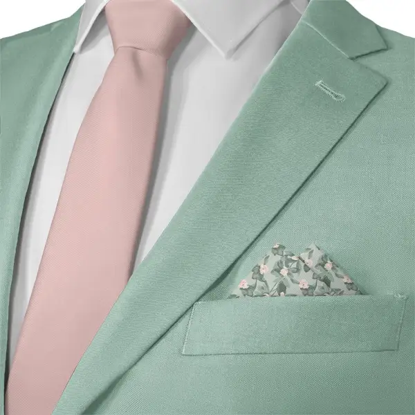 Clean Distinctive Floral Pocket Square