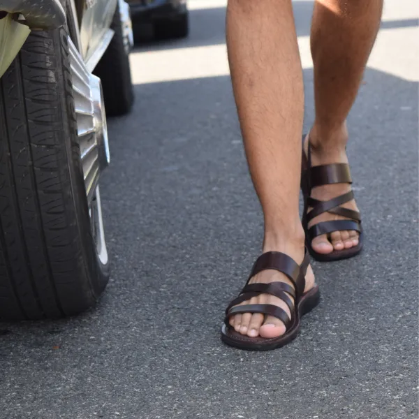 Refined Leather Slingback Sandals
