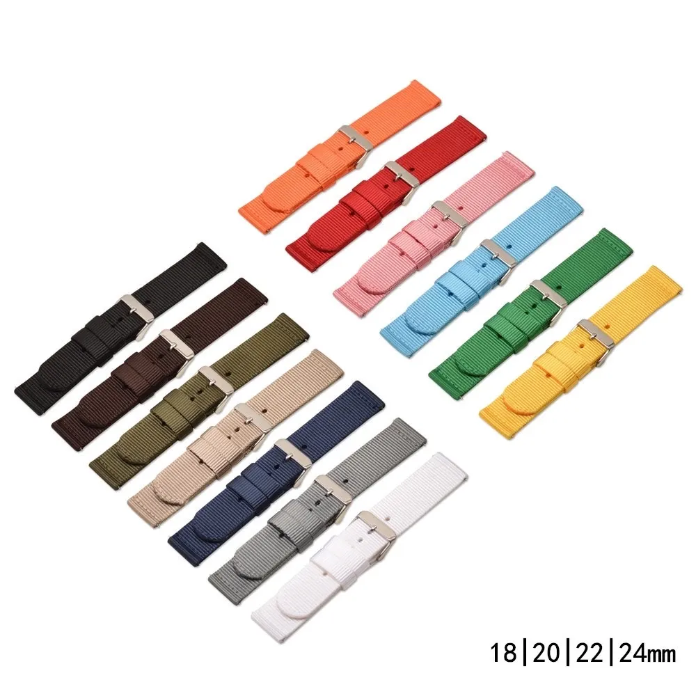 Nylon Watch Strap Replacement Band – Adjustable Sport Wristband