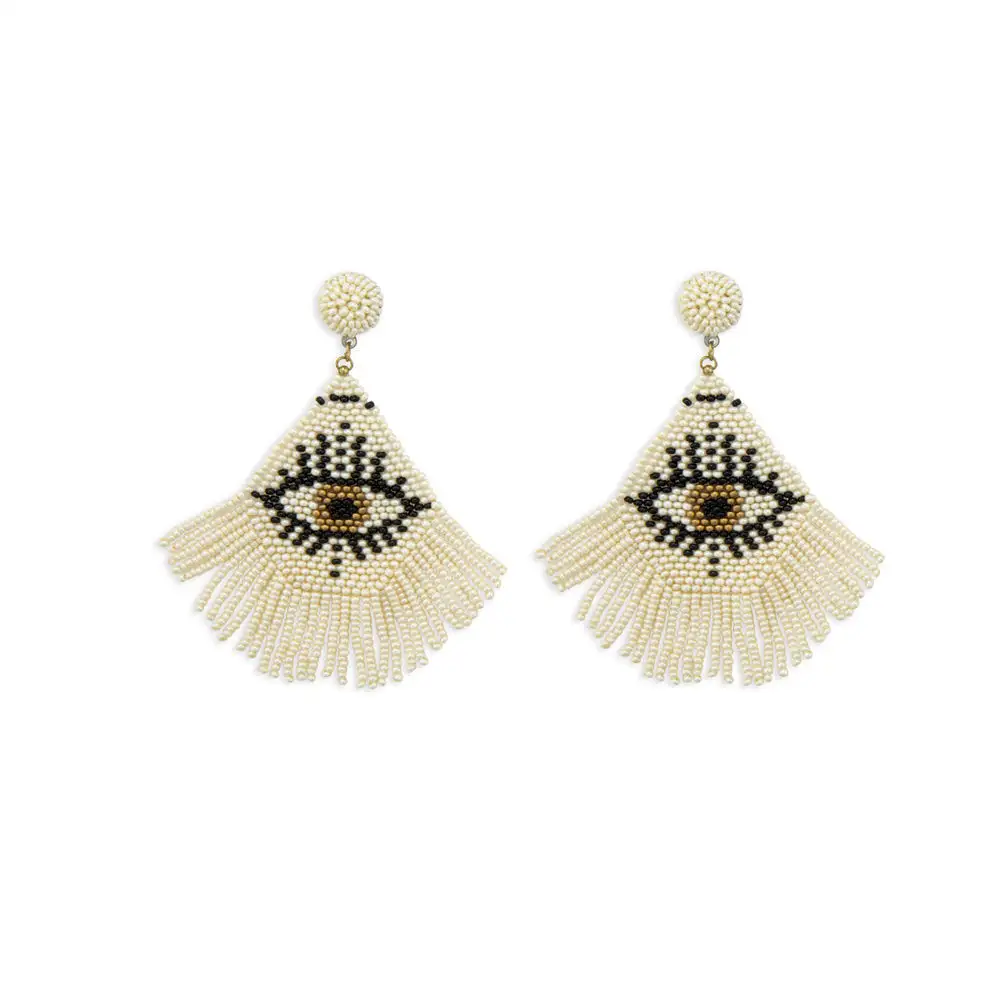 Woven Fringe Earrings
