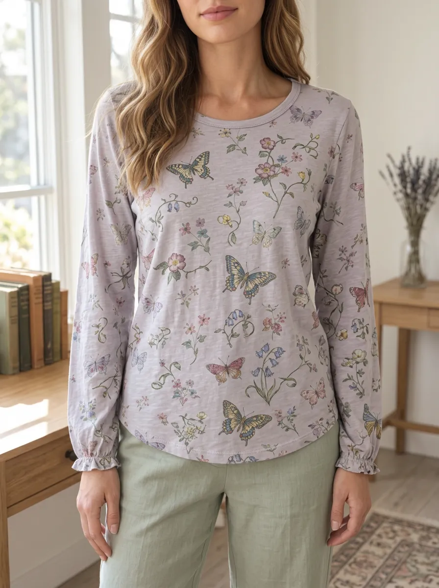 Women's Sweet Casual Romantic Everyday Long Sleeve T-Shirt