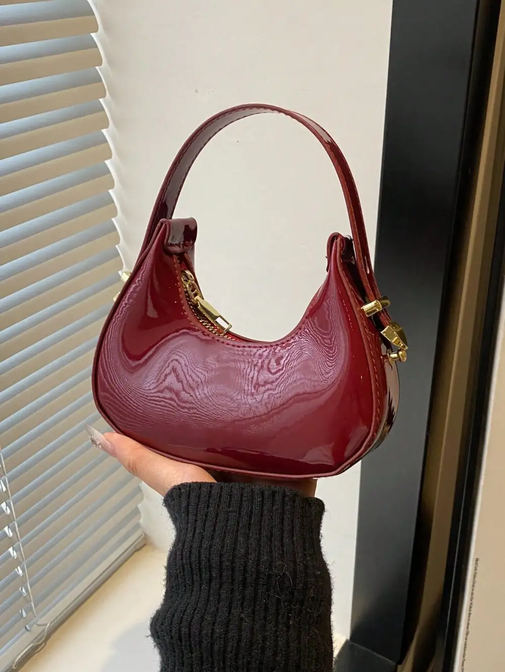 Crescent Shaped Shoulder Bag
