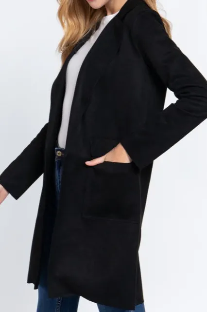 Black Mid-Length Coat