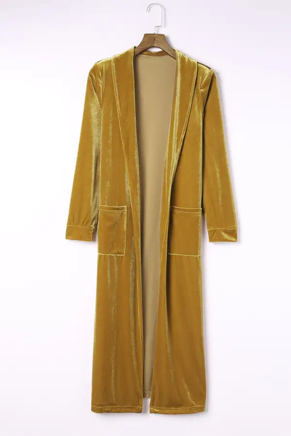 Easy Layer Pocketed Open Front Longline Cardigan
