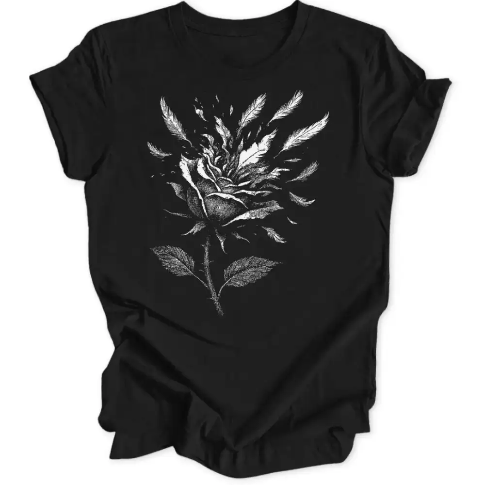 Rose Feather Unisex T-Shirt