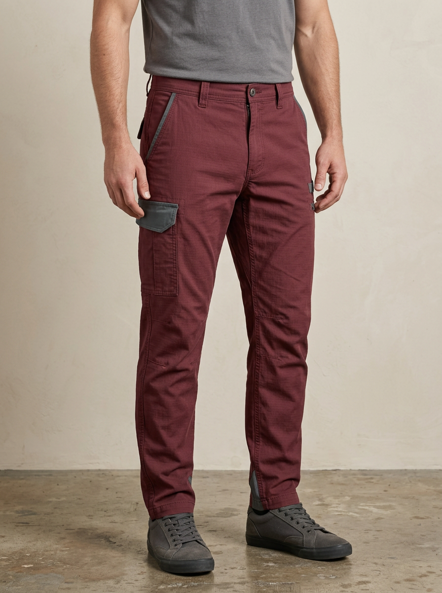 Unisex Contrast Pocket Tactical Work Pants