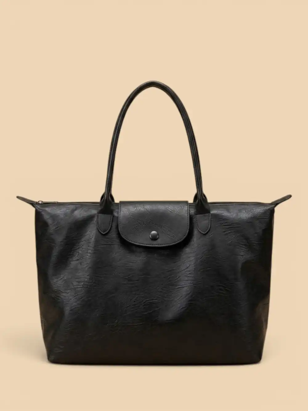 Soft Vegan Leather Tote Bag