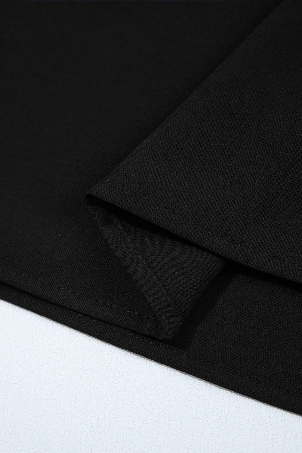 Bow Detail Puff Sleeve Split Neck Blouse