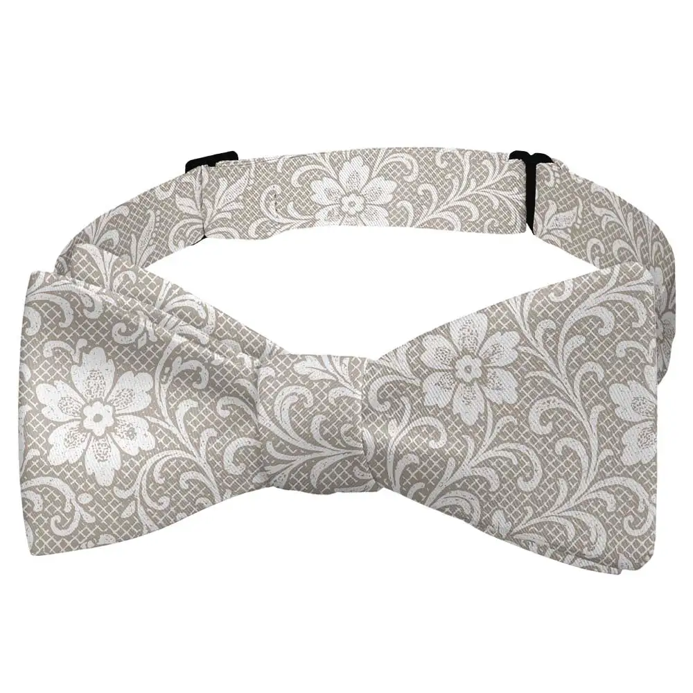 Lacework Floral Motif Bow Tie