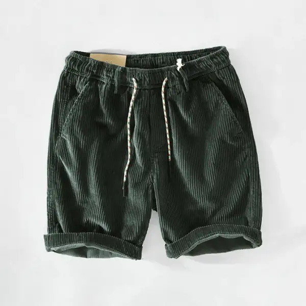Men's Corduroy Relaxed Fit Pocket Shorts