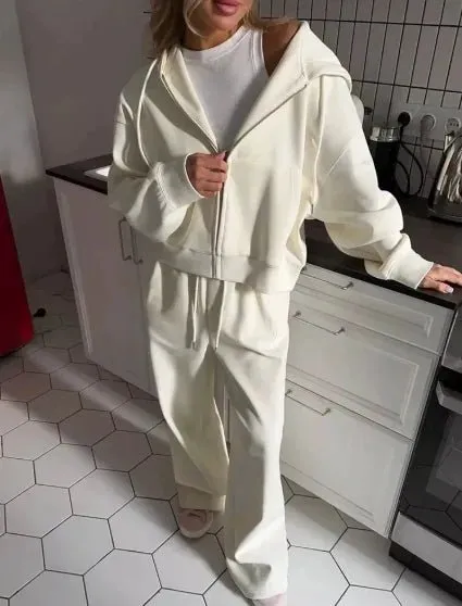 Oversized Hoodie & Wide-Leg Trousers Set