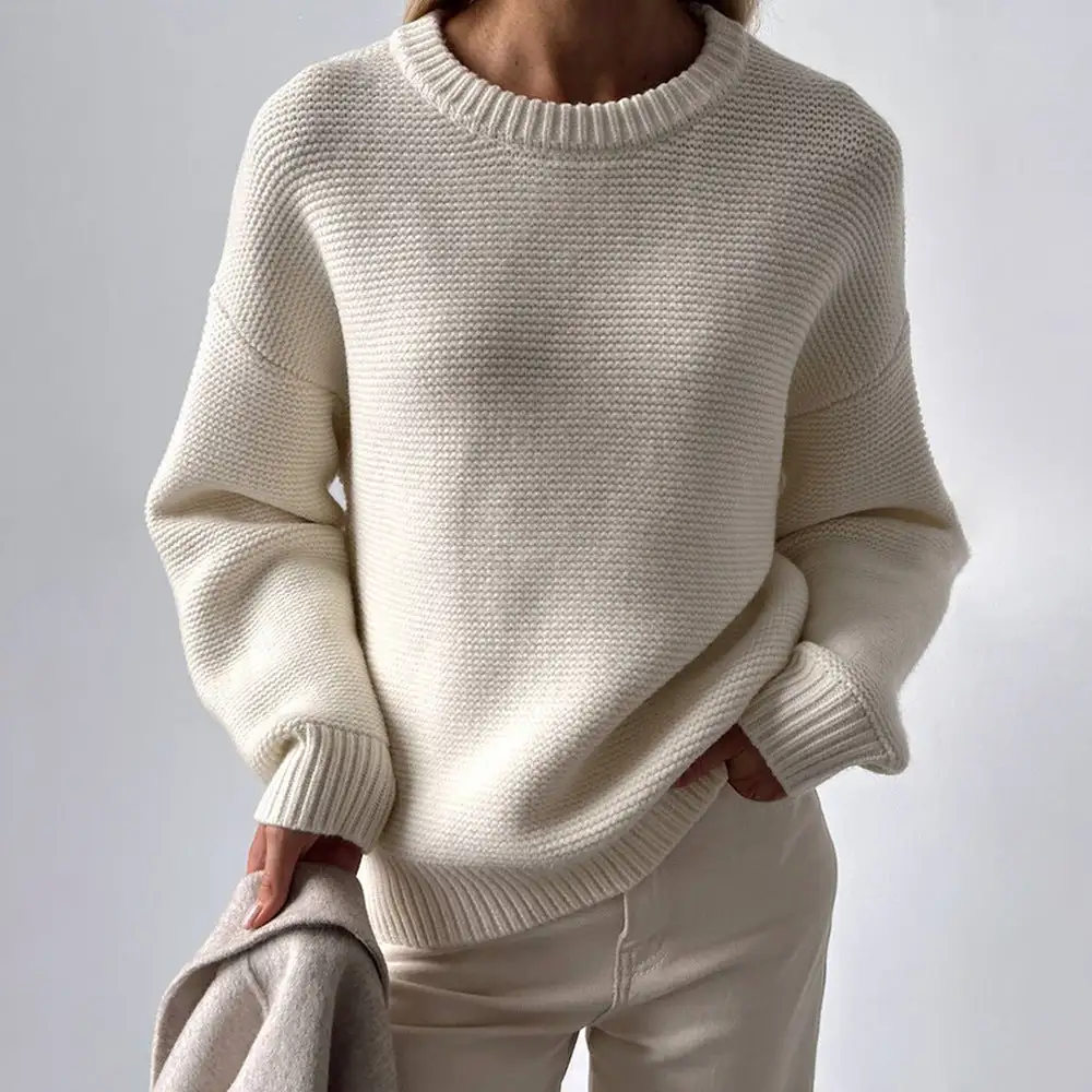 Artful Women's Knit Round-Neck Sweater